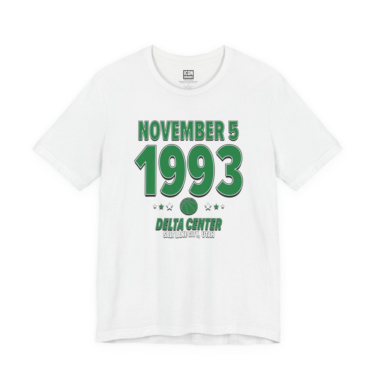 Dallas Basketball – November 5, 1993 – Origin Tee (Black & White)