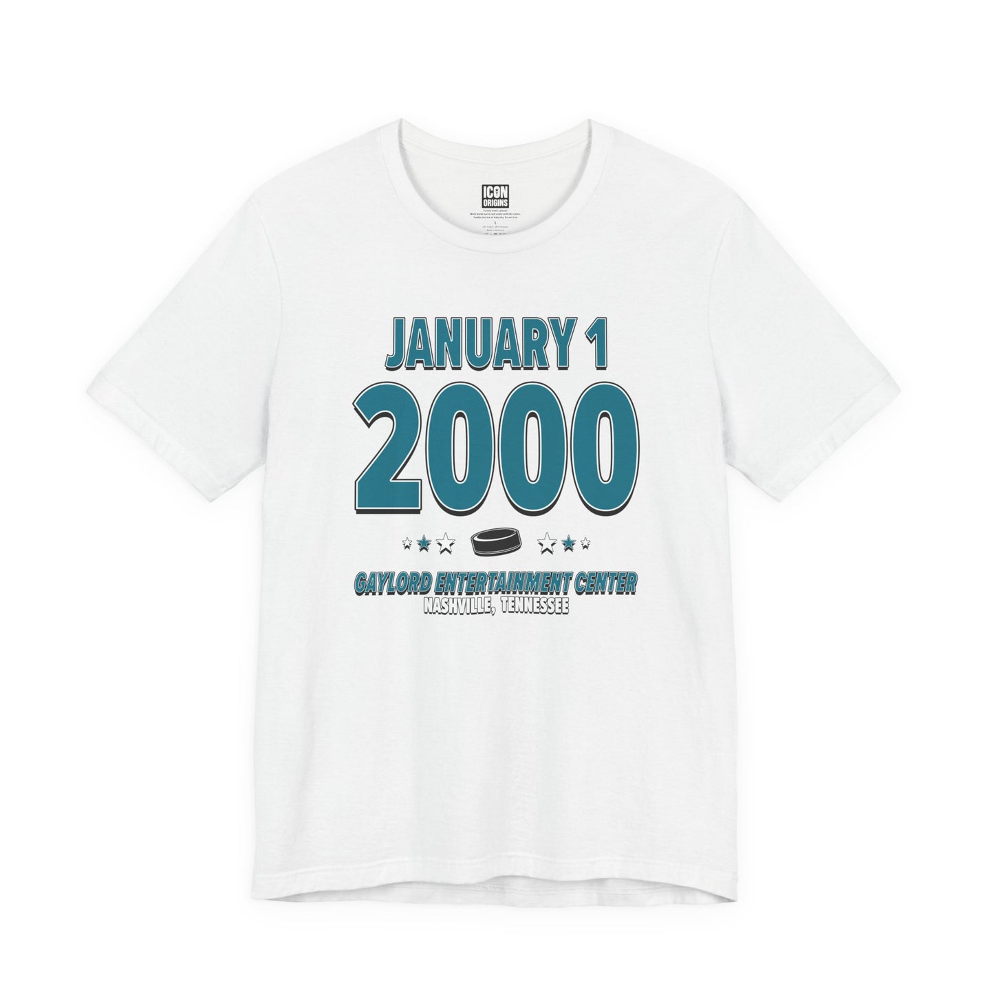 San Jose Hockey – January 1, 2000 – Origin Tee (Black & White)