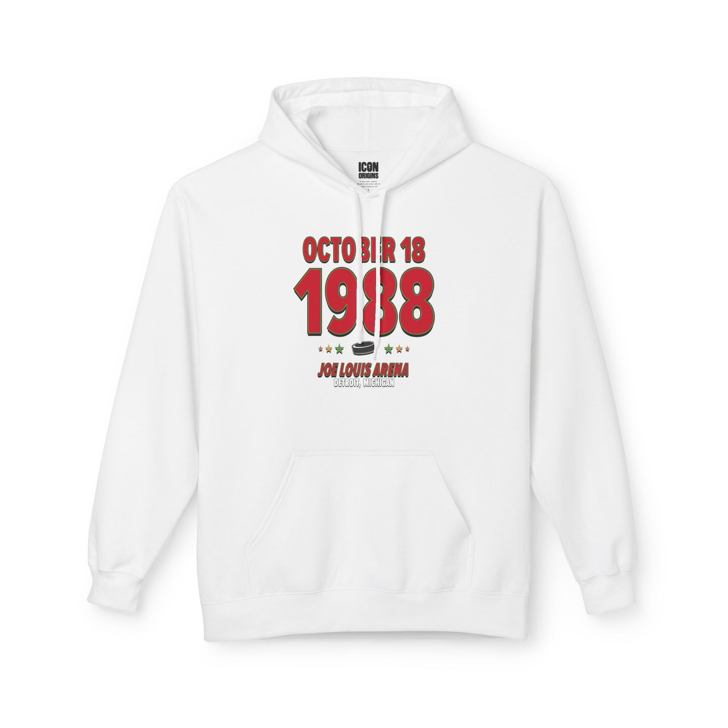 Chicago Hockey – October 18, 1988 – Hoodie (Black & White)