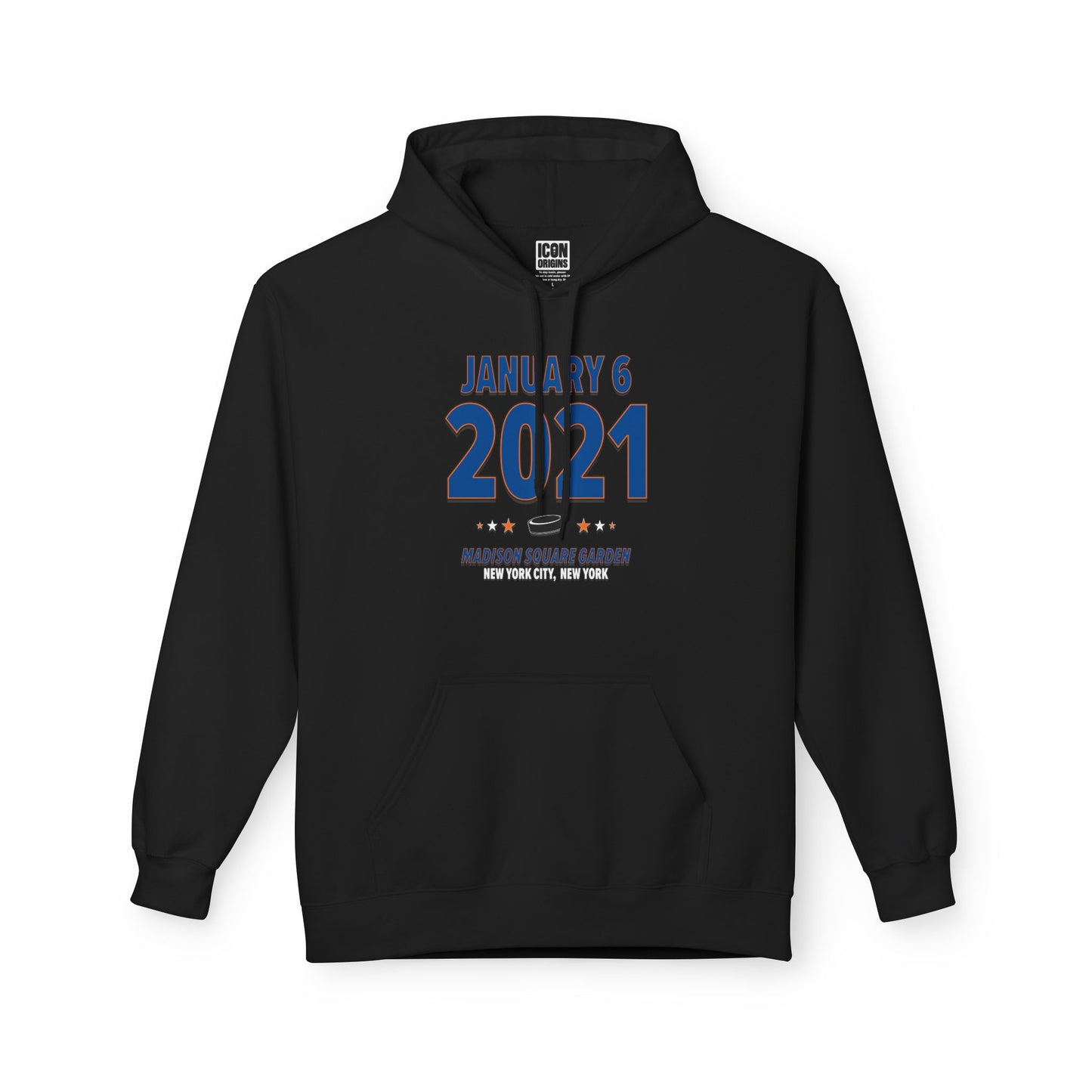 New York Hockey – January 6, 2021 – Hoodie (Black & White)