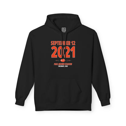 Cincinnati Football – September 12, 2021 – Hoodie (Black & White)