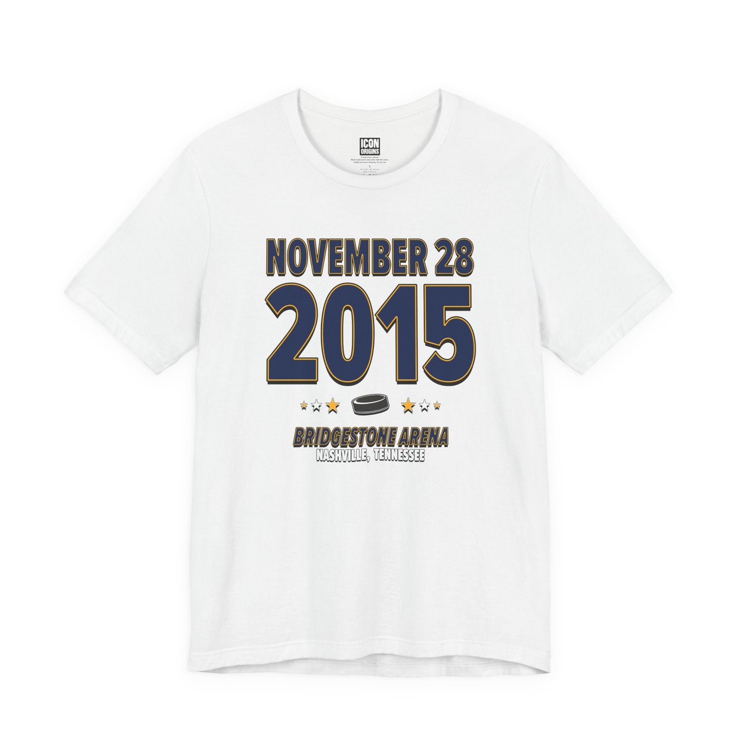 Nashville Hockey – November 28, 2015 – Origin Tee (Black & White)