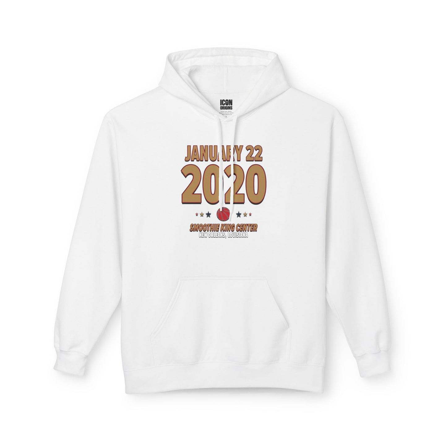 New Orleans Basketball – January 22, 2020 – Hoodie (Black & White)