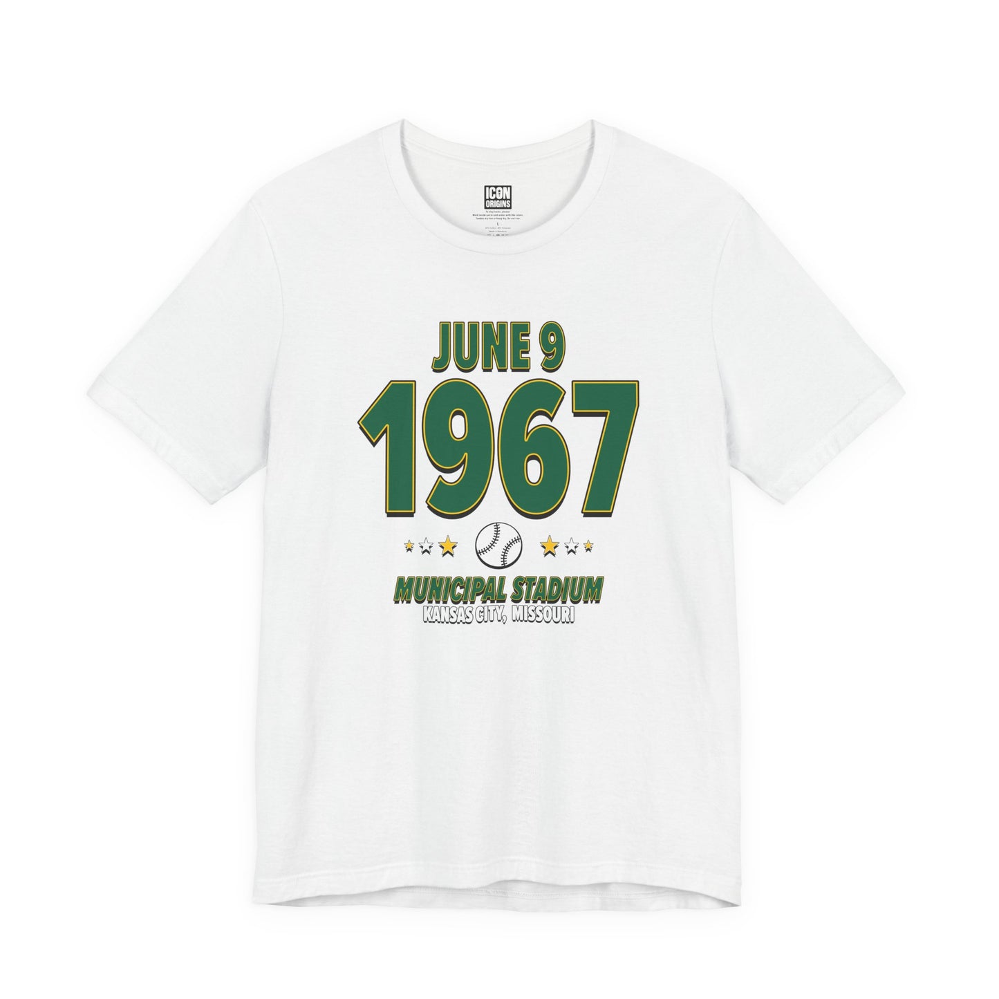 Oakland Baseball – June 9, 1967 – Origin Tee (Black & White)