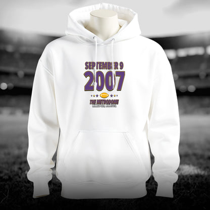 Minnesota Football – September 9, 2007 – Hoodie (Black & White)