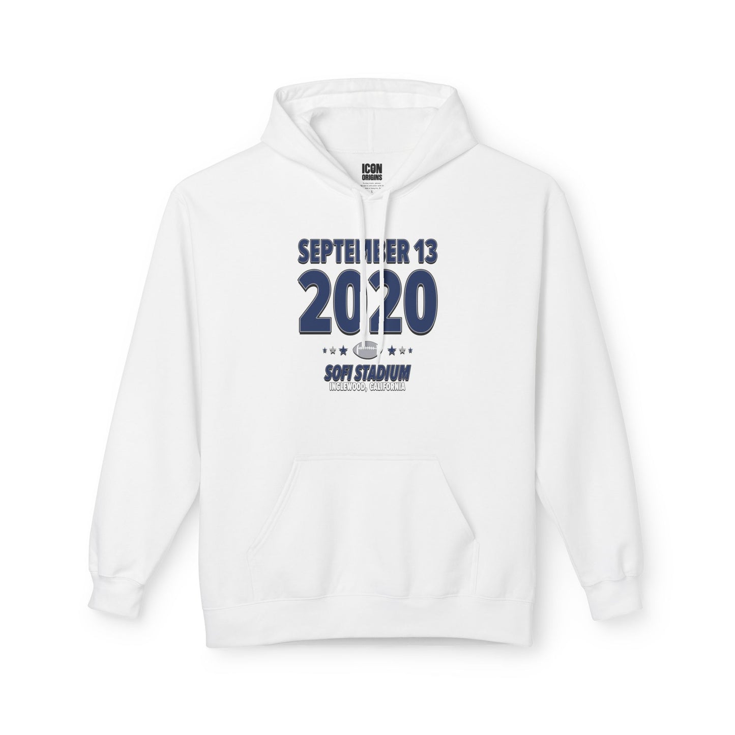 Dallas Football – September 13, 2020 – Hoodie (Black & White)