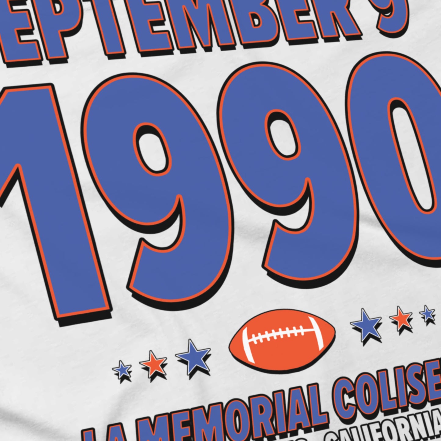 Denver Football – September 9, 1990 – Origin Tee (Black & White)