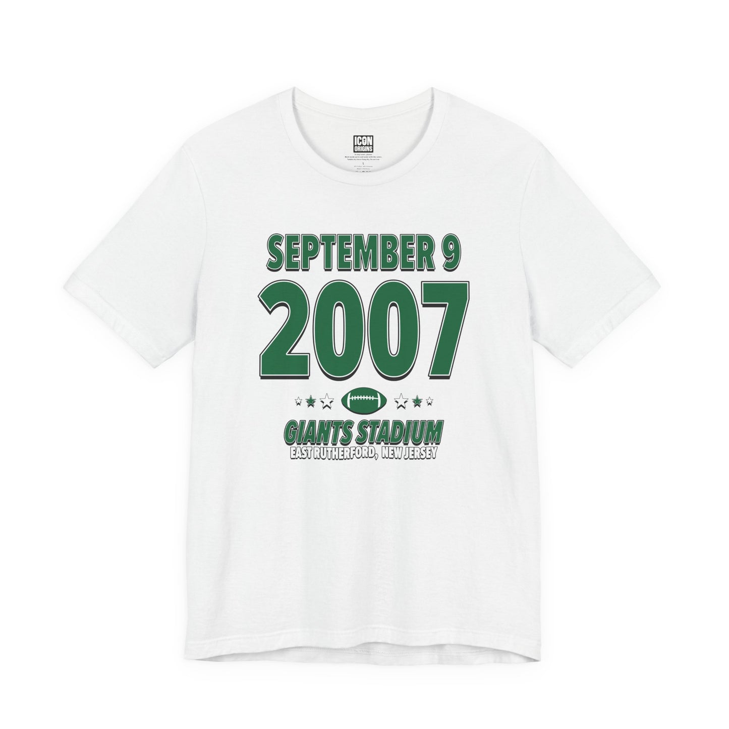New York Football – September 9, 2007 – Origin Tee (Black & White)