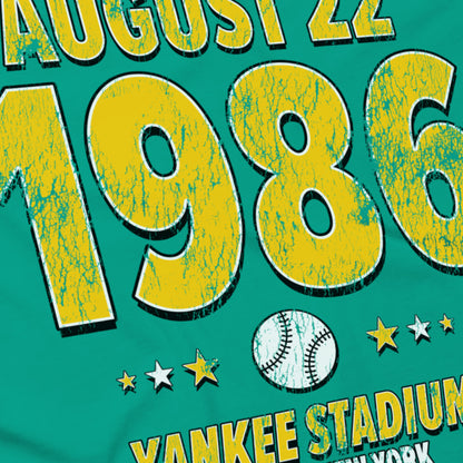 Oakland Baseball – August 22, 1986 – Comfort Colors