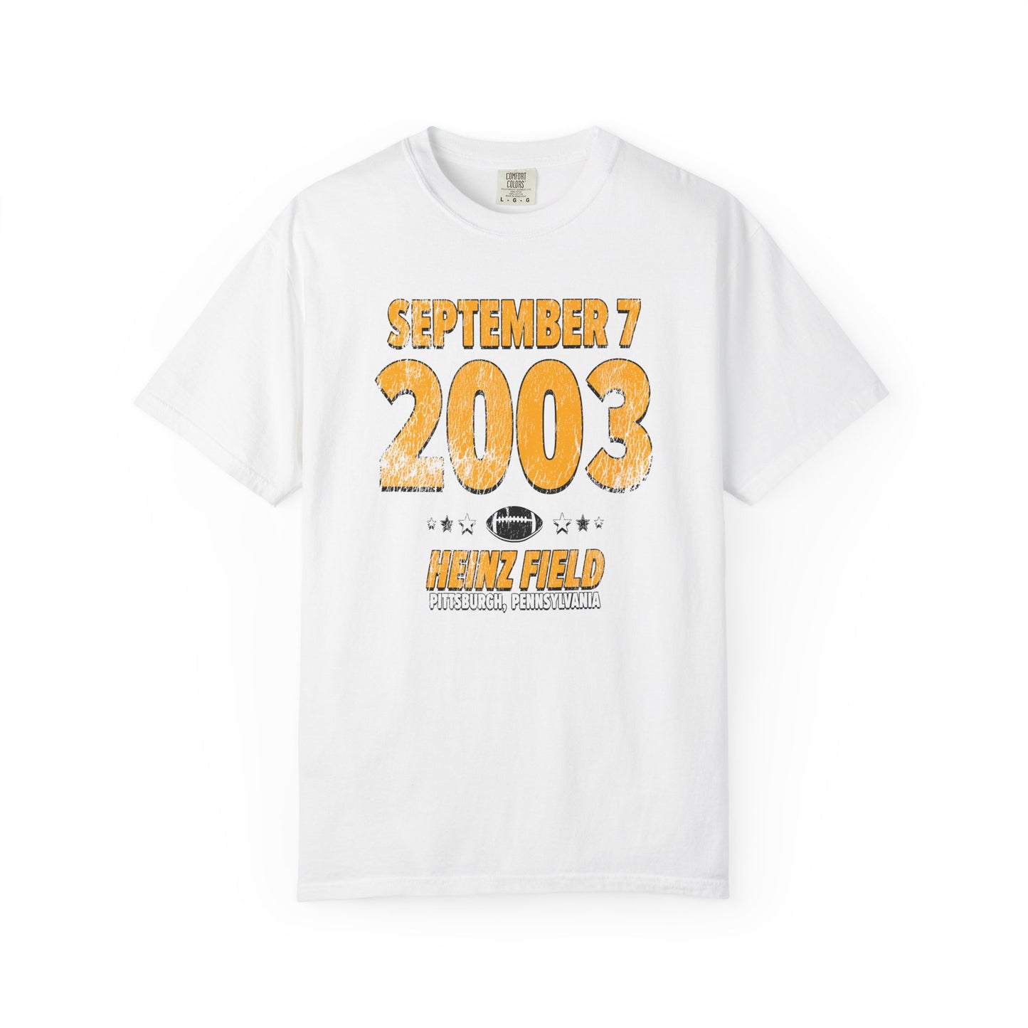 Pittsburgh Football – September 7, 2003 – Comfort Colors (Black & White)