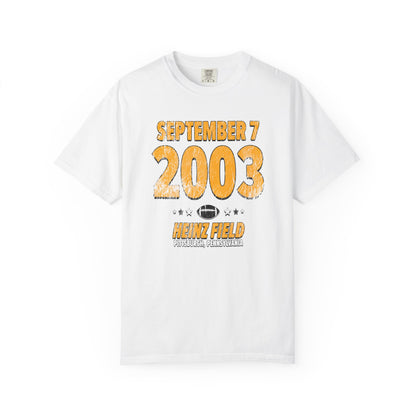 Pittsburgh Football – September 7, 2003 – Comfort Colors (Black & White)