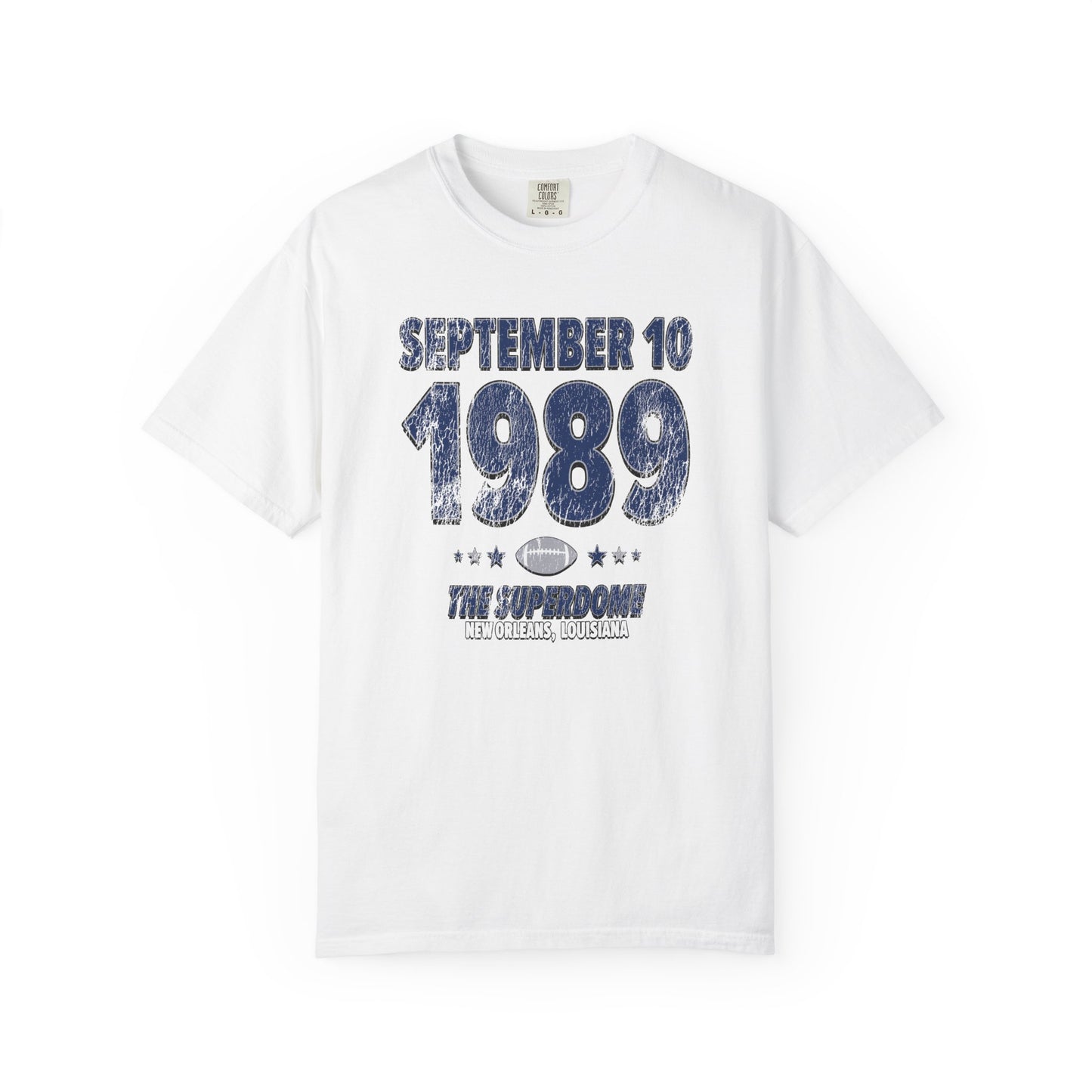 Dallas Football – September 10, 1989 – Comfort Colors (Black & White)