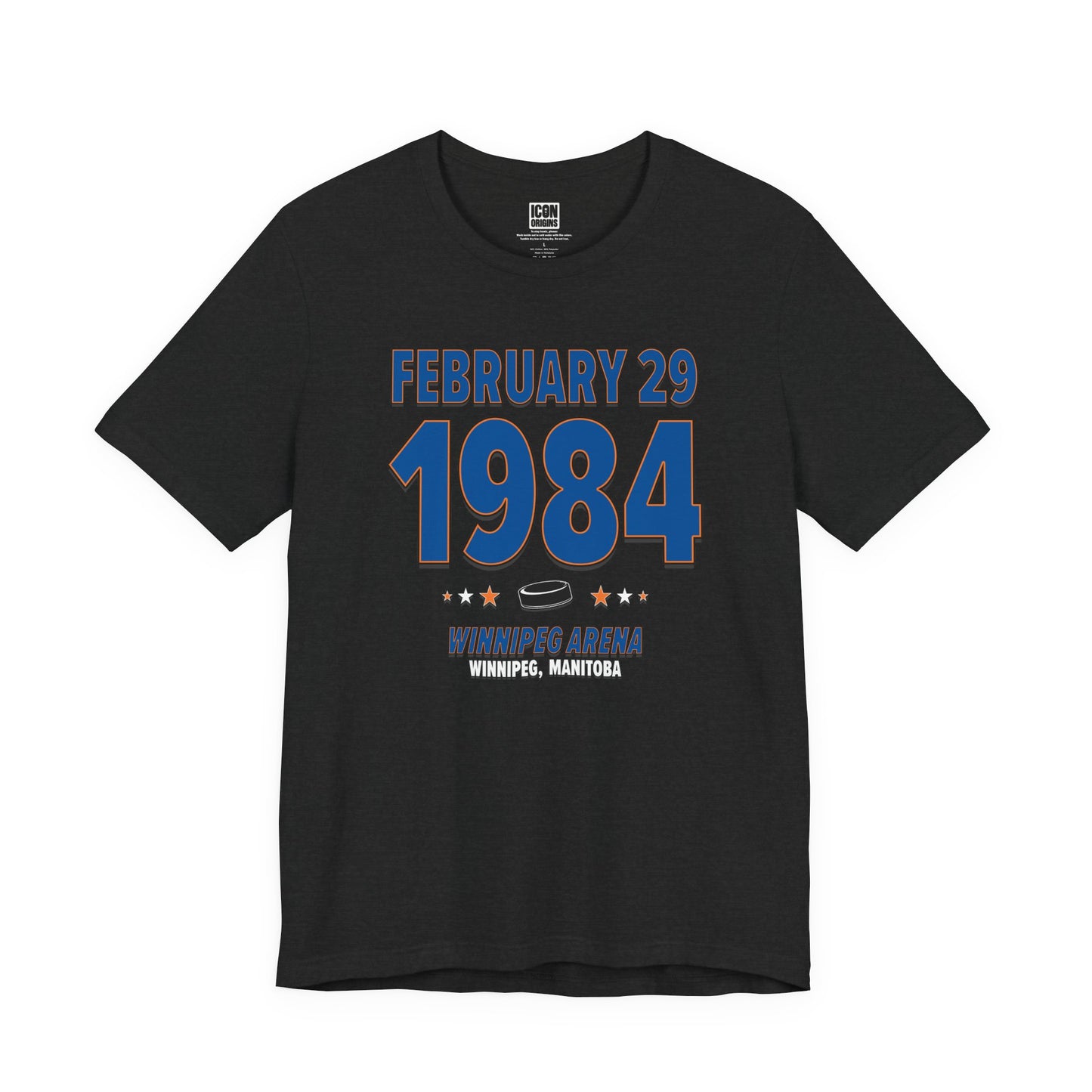 New York Hockey – February 29, 1984 – Origin Tee (Black & White)