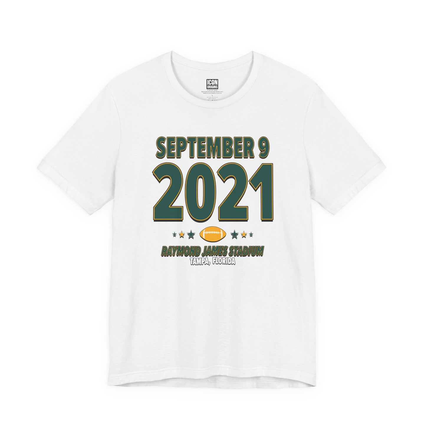 Green Bay Football – September 9, 2021 – Origin Tee (Black & White)