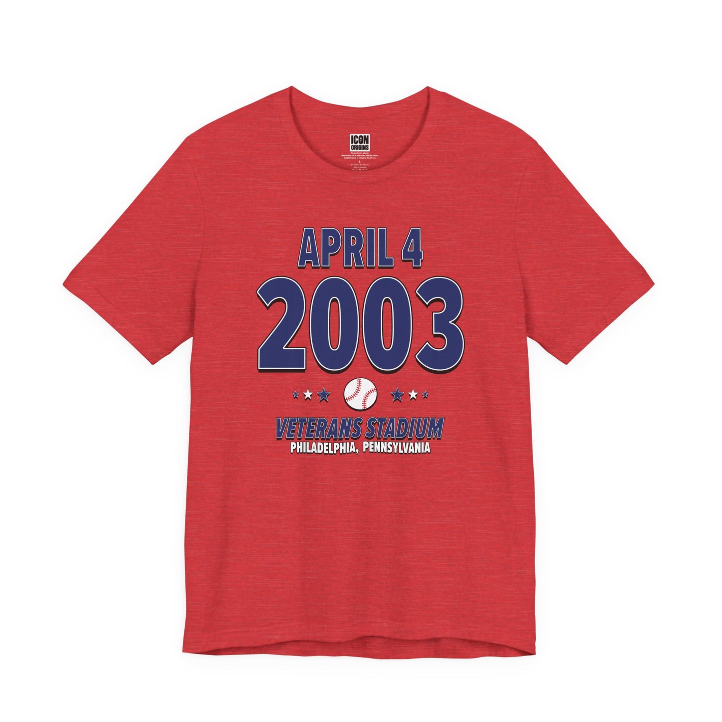 Philadelphia Baseball – April 4, 2003 – Origin Tee