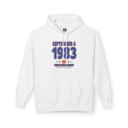 Denver Football – September 4, 1983 – Hoodie (Black & White)