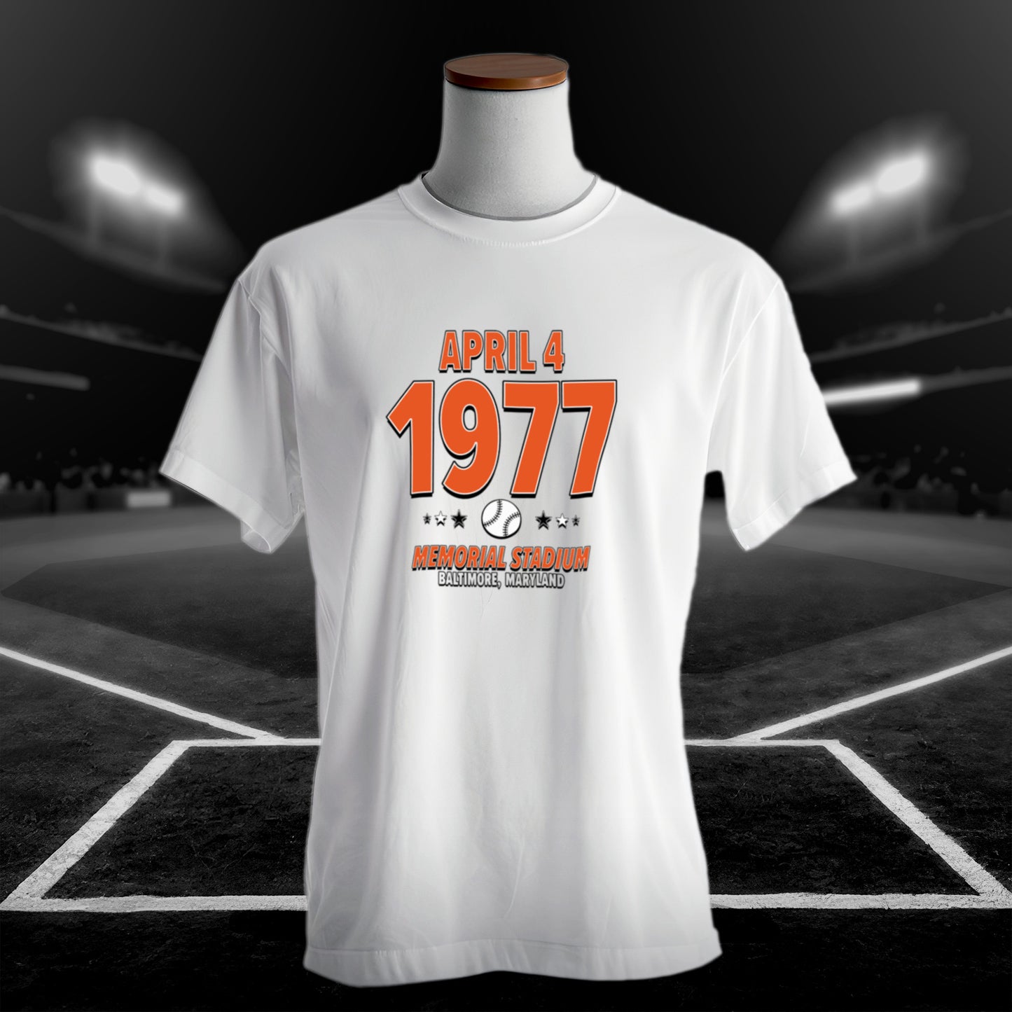 IO|baseball-1977-04-07-baltimore|origin-tee-bw|Hero