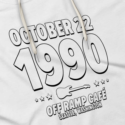 Flannel Kings – 1990 – Hoodie (Black & White)