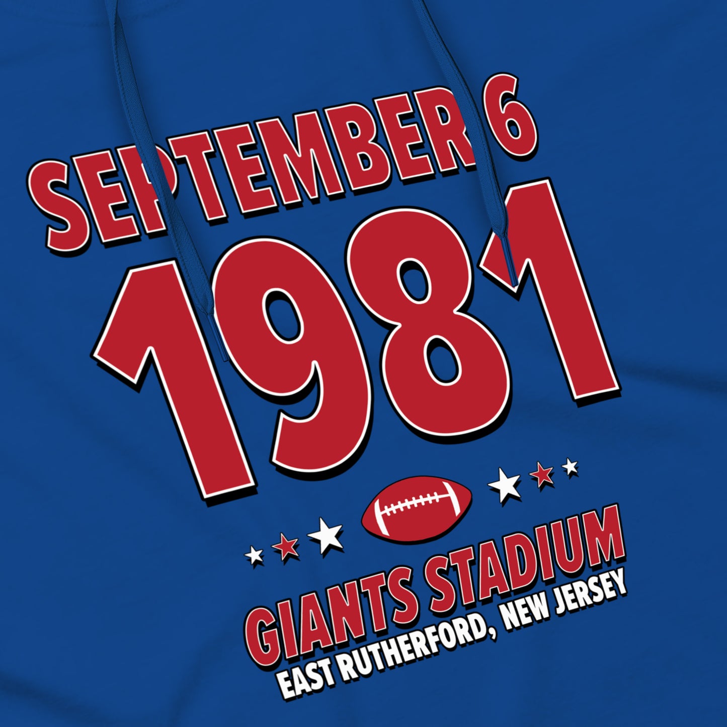 New York Football – September 6, 1981 – Hoodie