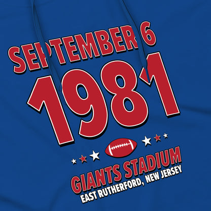 New York Football – September 6, 1981 – Hoodie