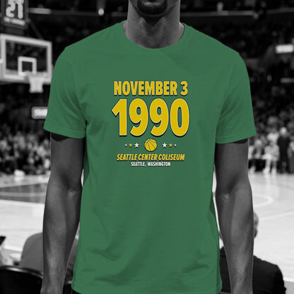Seattle Basketball – November 3, 1990 – Origin Tee