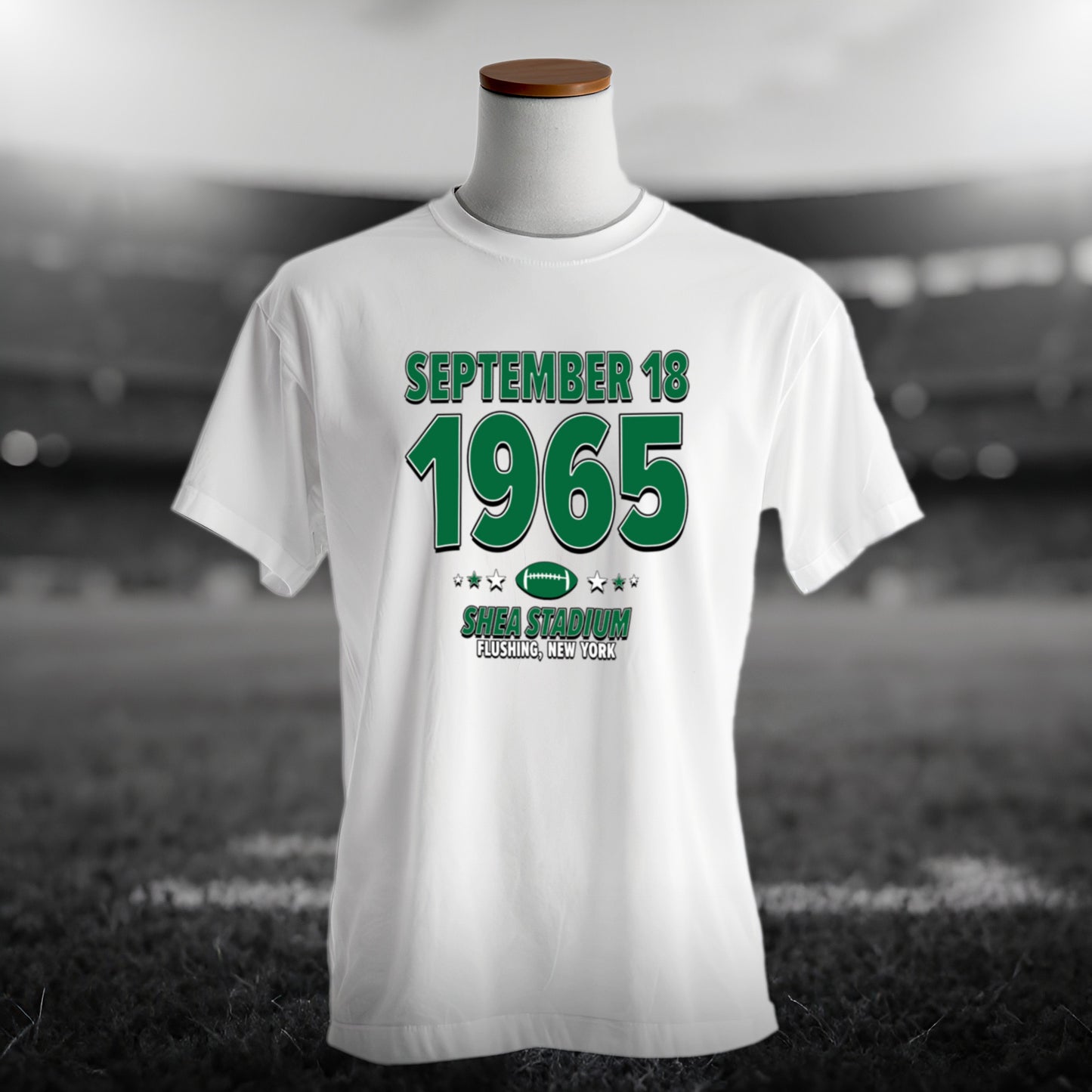New York Football – September 18, 1965 – Origin Tee (Black & White)