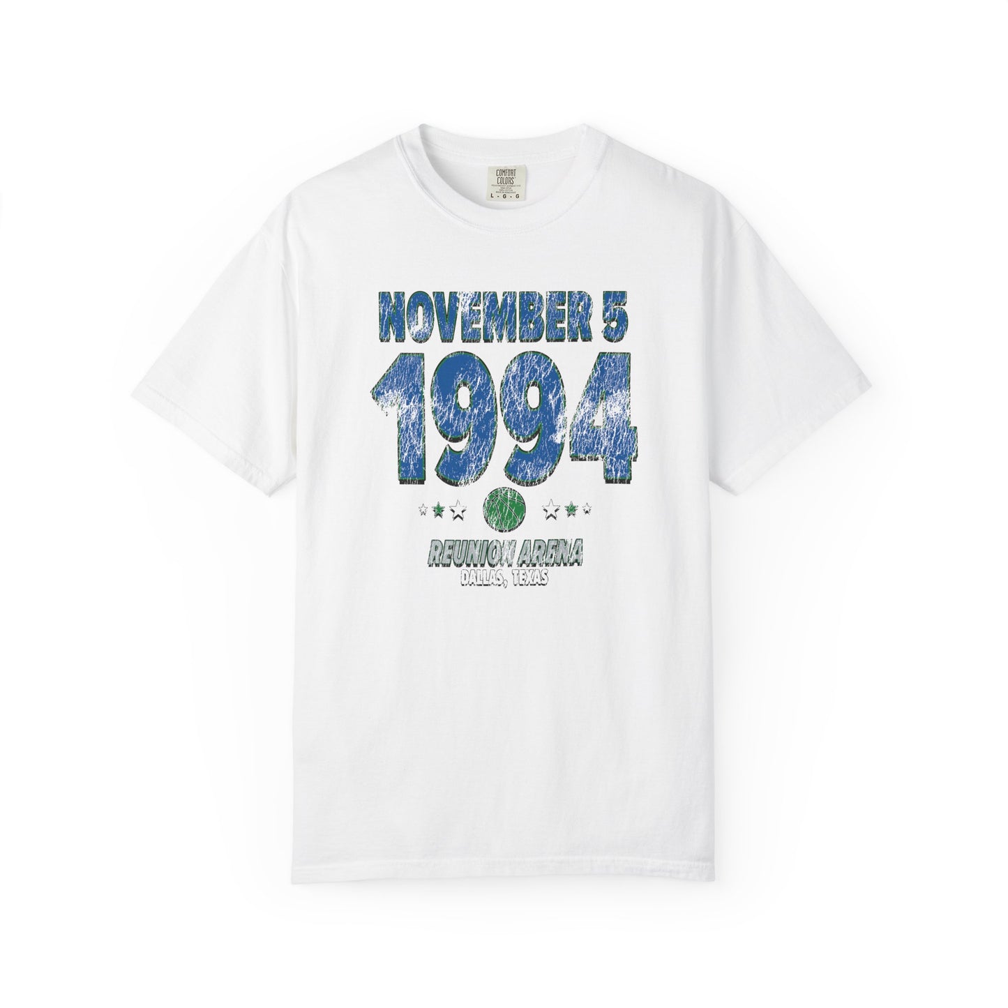 Dallas Basketball – November 5, 1994 – Comfort Colors (Black & White)