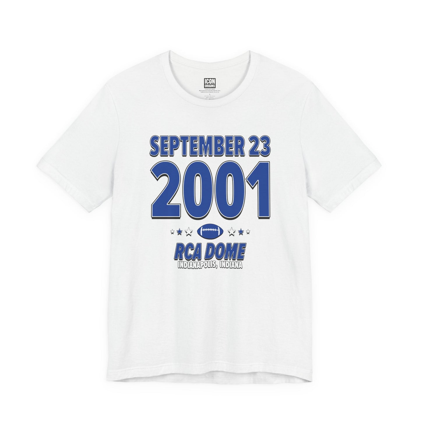Indianapolis Football – September 23, 2001 – Origin Tee (Black & White)