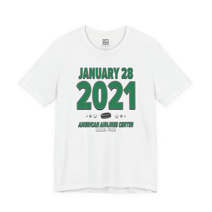 Dallas Hockey – January 28, 2021 – Origin Tee (Black & White)