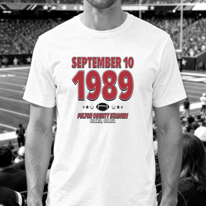 Atlanta Football – September 10, 1989 – Origin Tee (Black & White)
