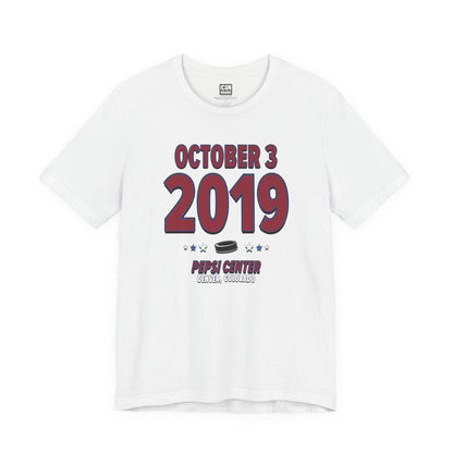 Colorado Hockey – October 3, 2019 – Origin Tee (Black & White)