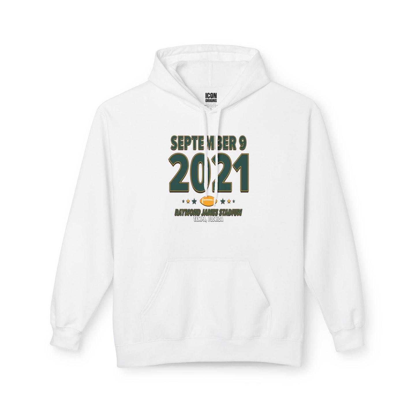 Green Bay Football – September 9, 2021 – Hoodie (Black & White)