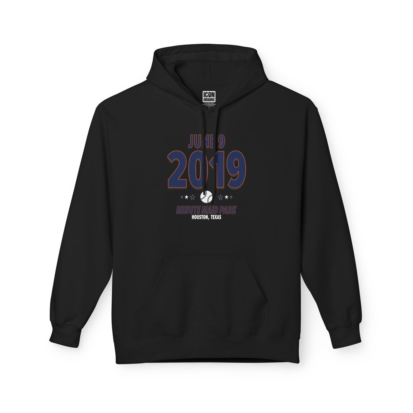 Houston Baseball – June 9, 2019 – Hoodie (Black & White)
