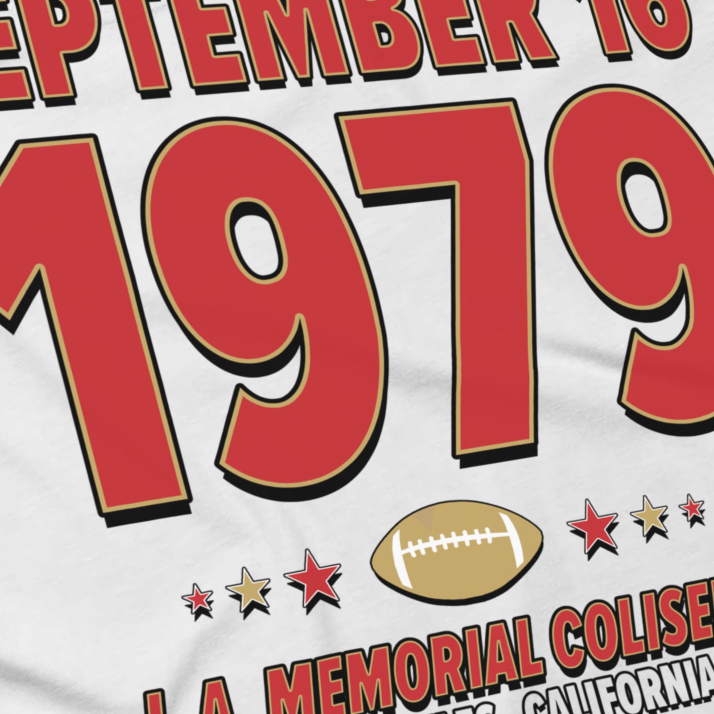 San Francisco Football – September 16, 1979 – Origin Tee (Black & White)
