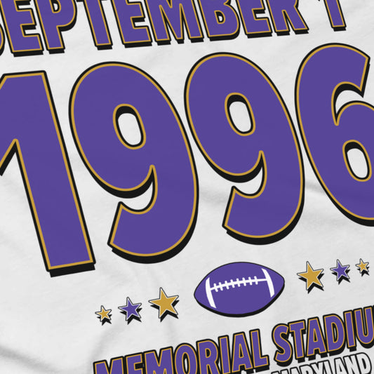 Baltimore Football – September 1, 1996 – Origin Tee (Black & White)