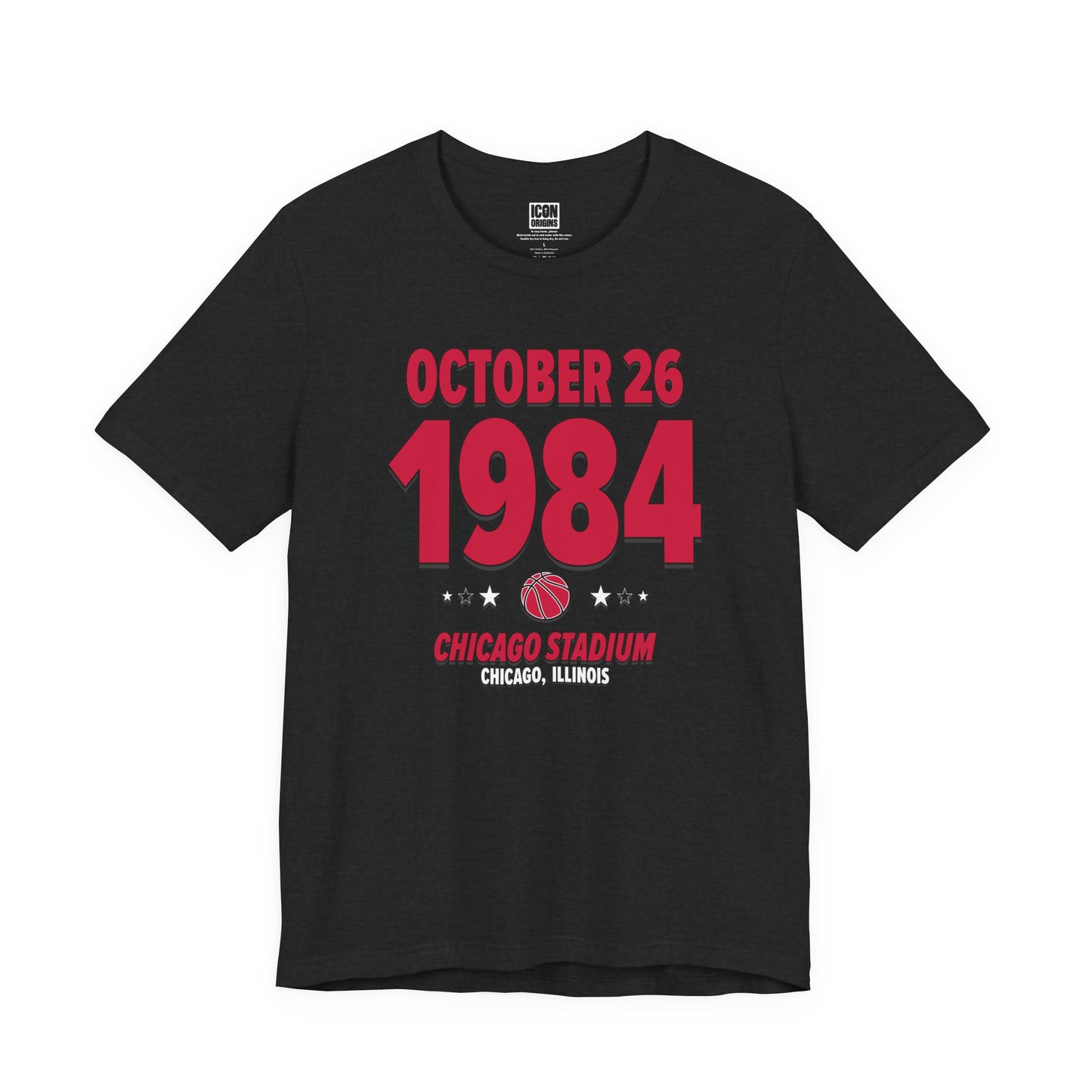 Chicago Basketball – October 26, 1984 – Origin Tee (Black & White)