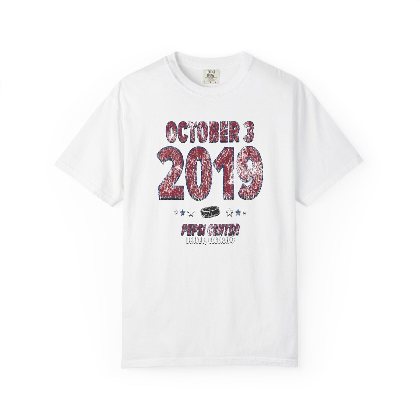 Colorado Hockey – October 3, 2019 – Comfort Colors (Black & White)