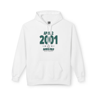 Seattle Baseball – April 2, 2001 – Hoodie (Black & White)
