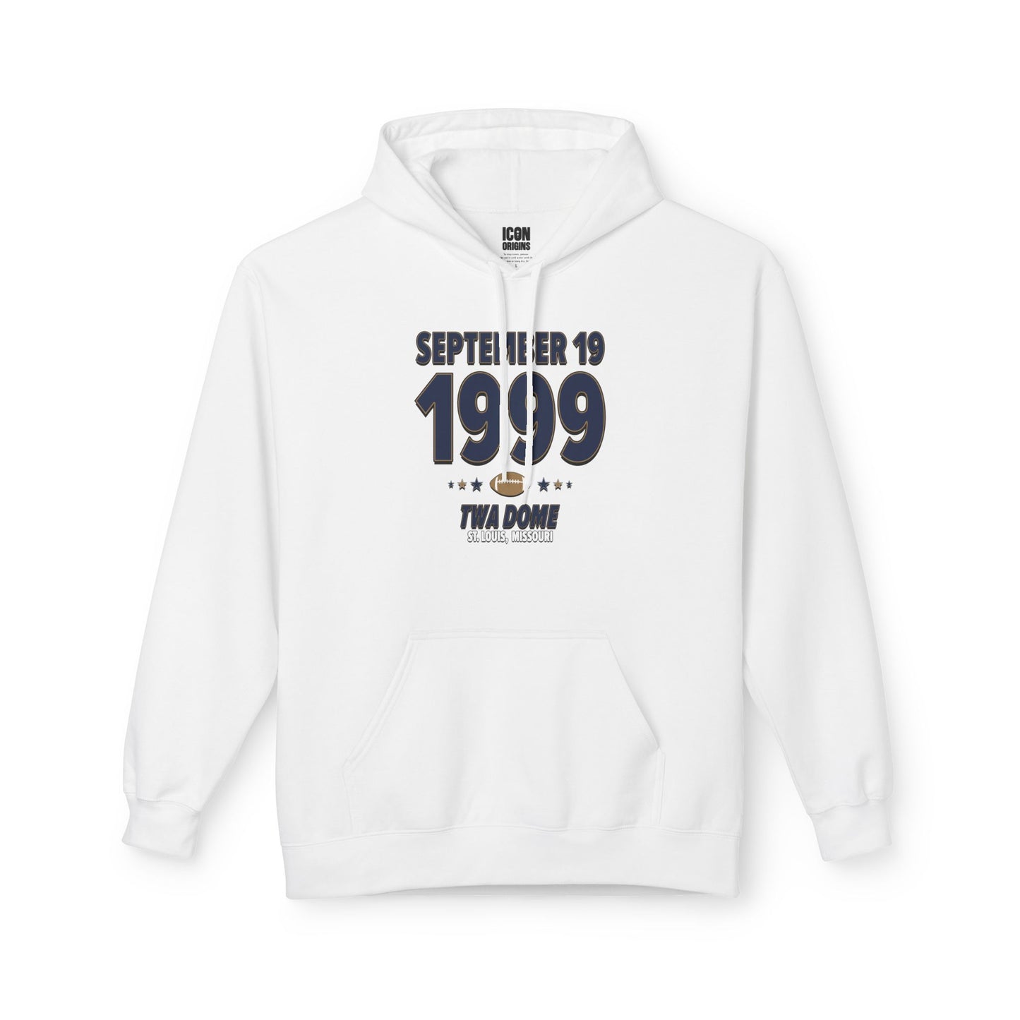 St. Louis Football – September 19, 1999 – Hoodie (Black & White)
