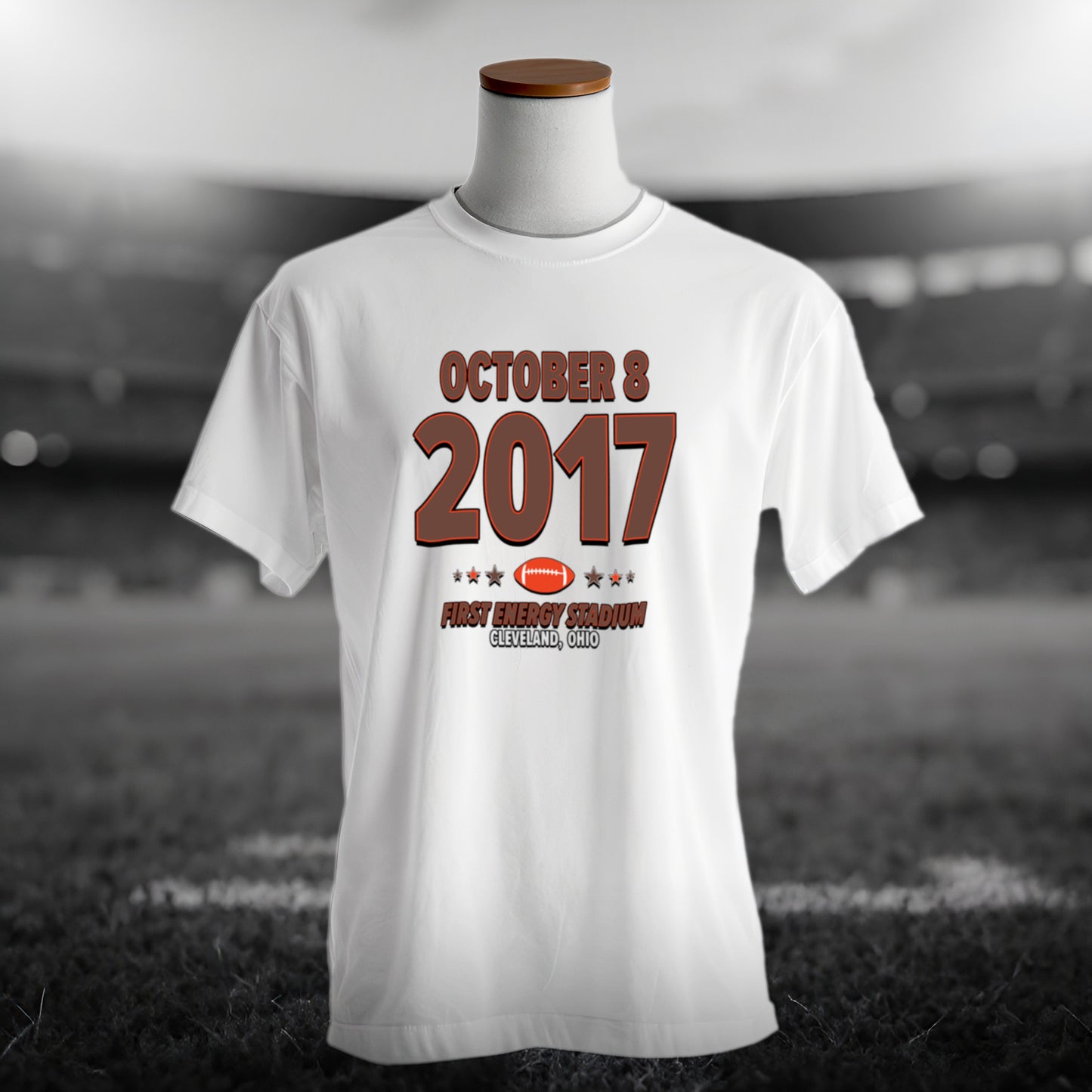 Cleveland Football – October 8, 2017 – Origin Tee (Black & White)
