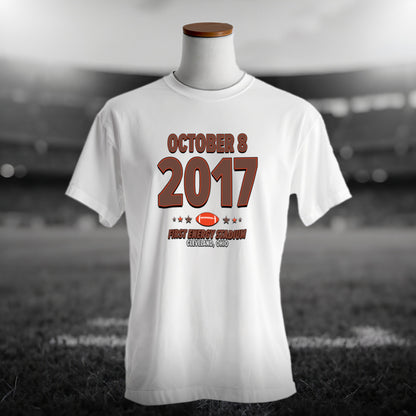 Cleveland Football – October 8, 2017 – Origin Tee (Black & White)