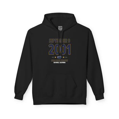 San Diego Football – September 9, 2001 – Hoodie (Black & White)