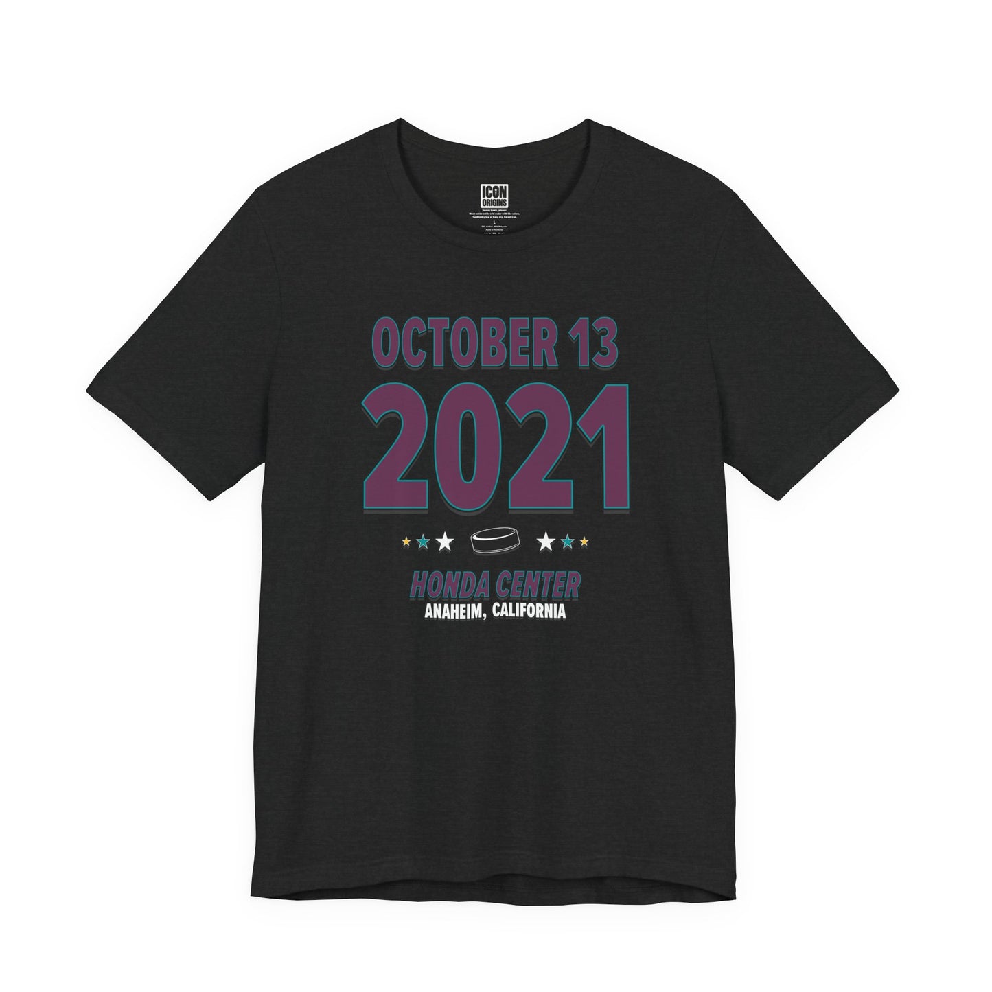 Anaheim Hockey – October 13, 2021 – Origin Tee (Black & White)