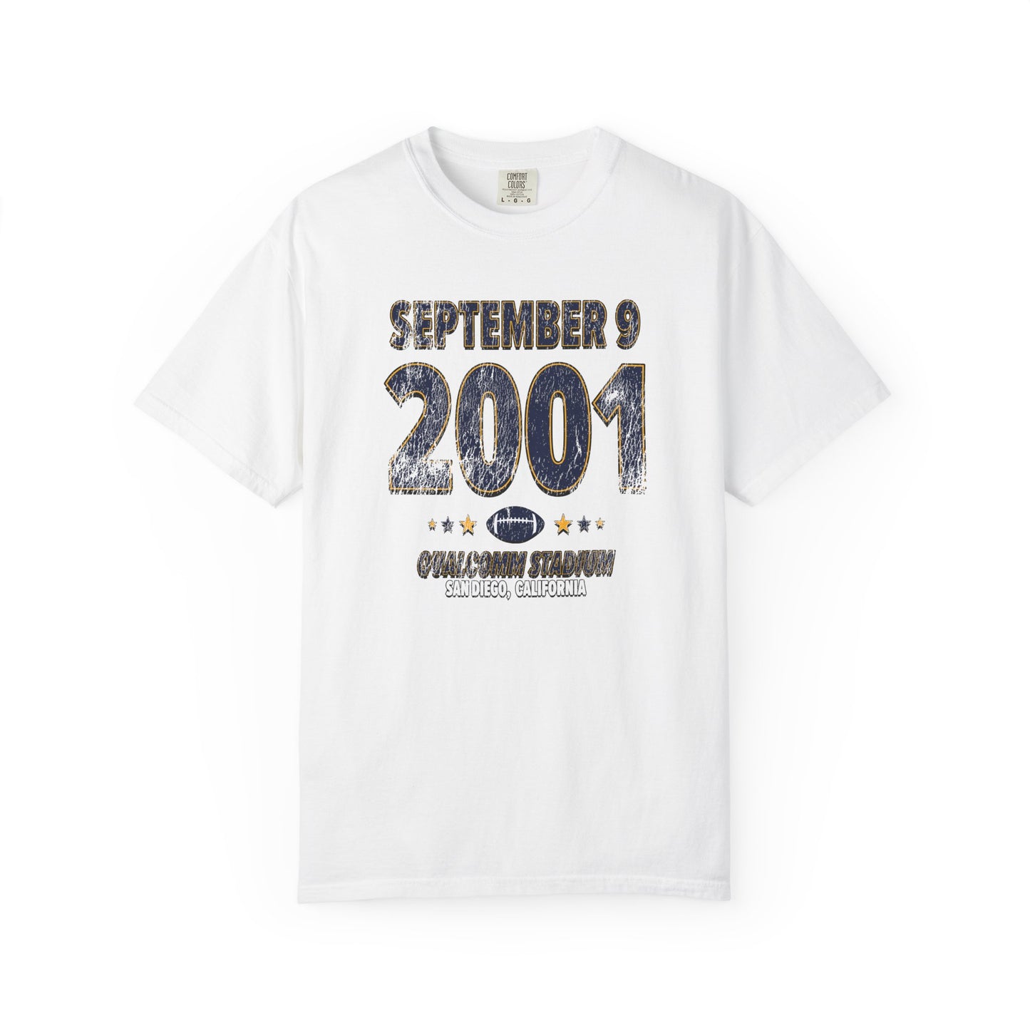 San Diego Football – September 9, 2001 – Comfort Colors (Black & White)