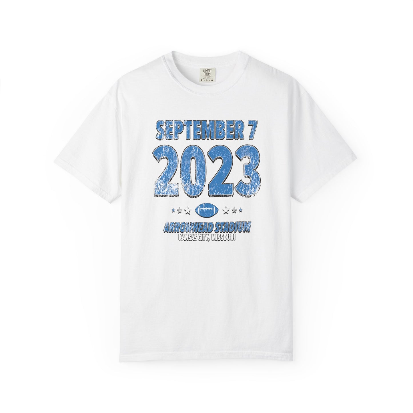 Detroit Football – September 7, 2023 – Comfort Colors (Black & White)