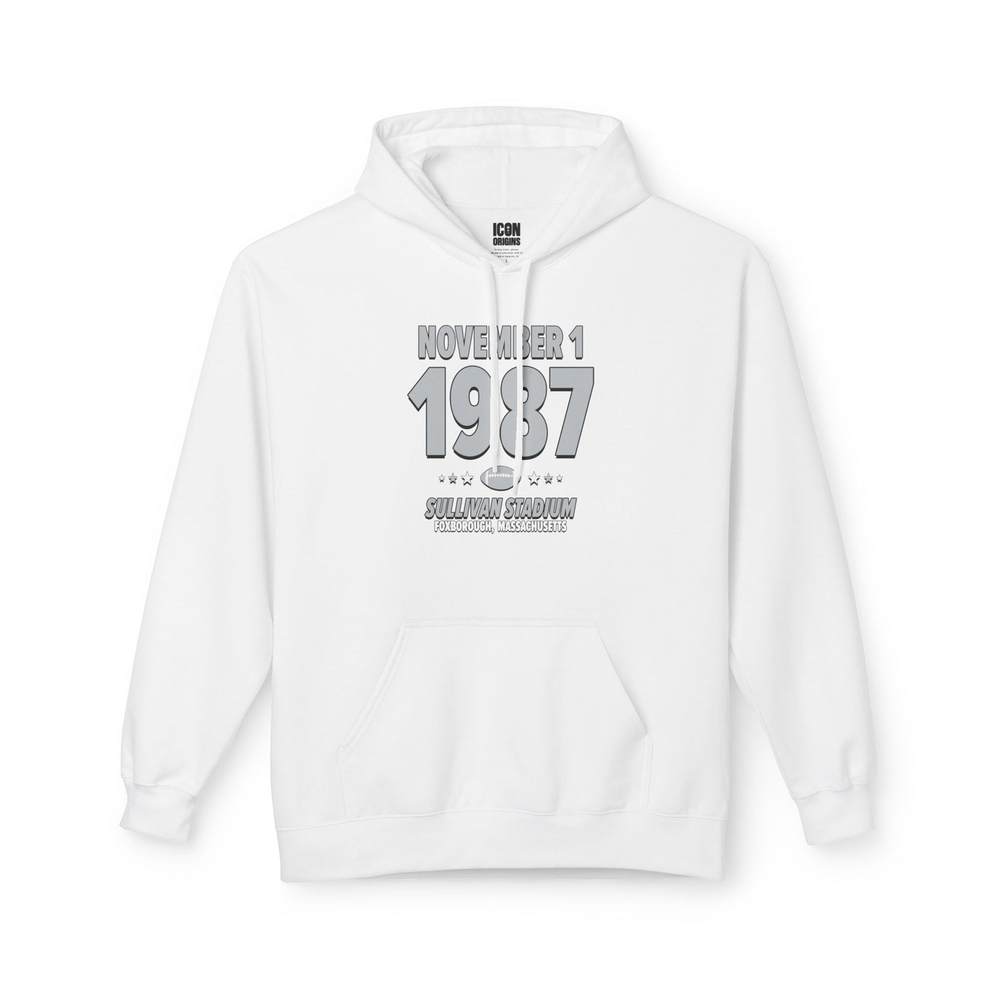 Los Angeles Football – November 1, 1987 – Hoodie (Black & White)
