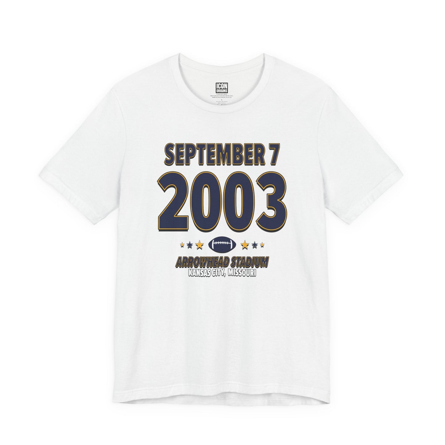 San Diego Football – September 7, 2003 – Origin Tee (Black & White)