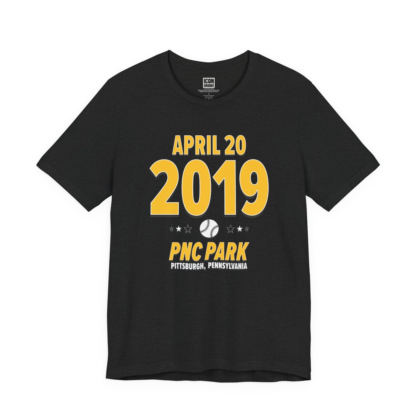 Pittsburgh Baseball – April 20, 2019 – Origin Tee (Black & White)