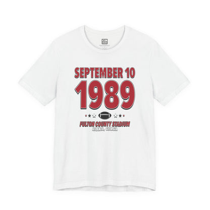 Atlanta Football – September 10, 1989 – Origin Tee (Black & White)