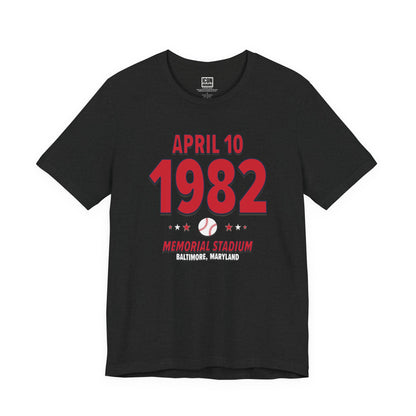 Boston Baseball – April 10, 1982 – Origin Tee (Black & White)